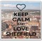 Keep Calm and Love Sheffield - Large Coaster