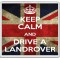 Keep Calm and Drive a Landrover - Large Coaster