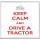 Keep Calm and Drive a Tractor - Large Coaster