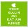 Keep Calm and Eat an Apple - Large Coaster