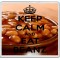 Keep Calm and Eat Beanz - Large Coaster