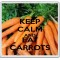 Keep Calm and Eat Carrots - Large Coaster