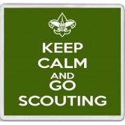 Keep Calm and Go Scouting - Large Coaster