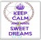 Keep Calm and Sweet Dreams - Large Coaster