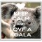 Keep Calm and Love a Koala - Large Coaster