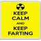 Keep Calm and Keep Farting - Large Coaster