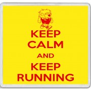 Keep Calm and Keep Running - Large Coaster