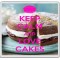 Keep Calm and Love Cakes - Large Coaster