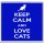 Keep Calm and Love Cats - Large Coaster
