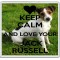 Keep Calm and Love Your Jack Russell - Large Coaster