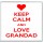 Keep Calm and Love Grandad - Large Coaster