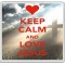 Keep Calm and Love Jesus - Large Coaster