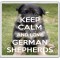 Keep Calm and Love German Shepherds - Large Coaster