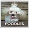 Keep Calm and Love Poodles - Large Coaster