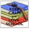 Keep Calm and Love School - Large Coaster