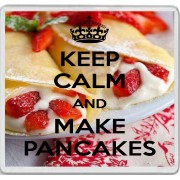 Keep Calm and Make Pancakes - Large Coaster