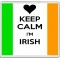 Keep Calm I'm Irish - Large Coaster