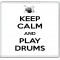 Keep Calm and Play Drums - Large Coaster
