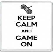 Keep Calm and Game On - Large Coaster