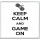 Keep Calm and Game On - Large Coaster