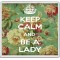 Keep Calm and Be a Lady - Large Coaster
