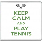 Keep Calm and Play Tennis - Large Coaster