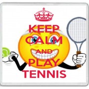 Keep Calm and Play Tennis - Large Coaster