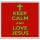 Keep Calm and Love Jesus - Large Coaster
