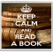 Keep Calm and Read a Book - Large Coaster