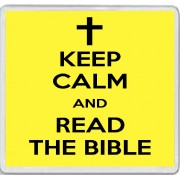 Keep Calm and Read the Bible - Large Coaster