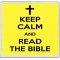 Keep Calm and Read the Bible - Large Coaster