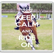 Keep Calm and Ride On - Large Coaster