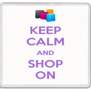 Keep Calm and Shop On - Large Coaster