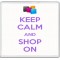 Keep Calm and Shop On - Large Coaster