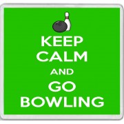 Keep Calm and Go Bowling - Large Coaster