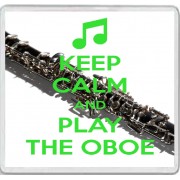 Keep Calm and Play the Oboe - Large Coaster