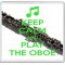 Keep Calm and Play the Oboe - Large Coaster