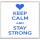 Keep Calm and Stay Strong - Large Coaster 
