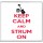 Keep Calm and Strum On - Large Coaster