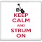 Keep Calm and Strum On - Large Coaster