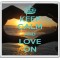 Keep Calm and Love On - Large Coaster