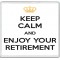 Keep Calm and Enjoy Your Retirement - Large Coaster