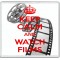 Keep Calm and Watch Films - Large Coaster