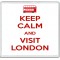 Keep Calm and Visit London - Large Coaster