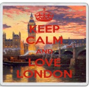 Keep Calm and Love London - Large Coaster 
