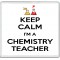 Keep Calm I'm a Chemistry Teacher - Large Coaster
