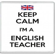 Keep Calm I'm a English Teacher - Large Coaster