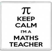 Keep Calm I'm a Maths Teacher - Large Coaster