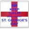 Keep Calm and Happy St. George's Day - Large Coaster