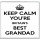 Keep Calm You're Britain's Best Grandad - Large Coaster